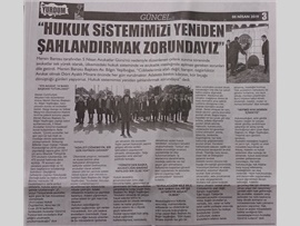 BASINDA BAROMUZ (Avukatlar Günü Cumhuriyet Alanı Tören)