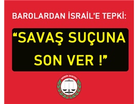 BAROLAR'DAN İSRAİL'E TEPKİ: "SAVAŞ SUÇUNA SON VER"