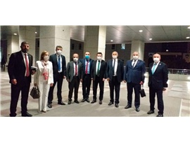 TBB VE BARO BAŞKANLARI, ADALET BAKANI ABDULHAMİT GÜL İLE GÖRÜŞTÜ