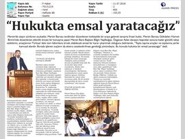 BASINDA BAROMUZ (Hukukta Emsal Karar Yaratacağız)