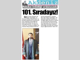 BASINDA BAROMUZ (Baro Başkanımızın Dünya Hukuk Günü Mesajı)