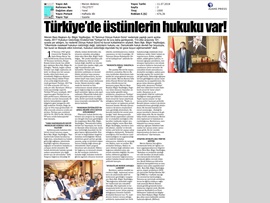 BASINDA BAROMUZ (Baro Başkanımızın Dünya Hukuk Günü Mesajı)