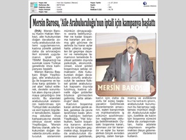 BASINDA BAROMUZ (Aile Arabuluculuğu İmza Kampanyası)