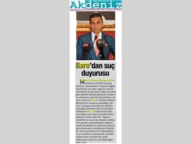 BASINDA BARO (Suç Duyurusu) 11.09.2017