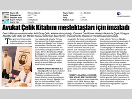 BASINDA BAROMUZ (Mersin Barosu'nda İmza Günü)