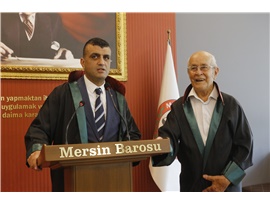 AV. ŞARMAN TOROĞLU'NA MESLEKTE 60. YIL PLAKETİ TAKDİM EDİLDİ