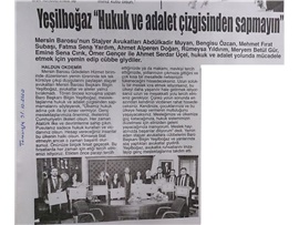 BASINDA BAROMUZ (Hukuk ve adalet için yemin ettiler)