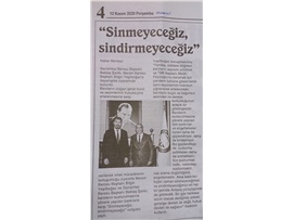BASINDA BAROMUZ (Baro başkanlarından ortak ses: "Sinmeyceğiz, sindirmeyeceğiz"