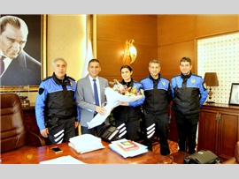 ZİYARET- Mersin Toplum Destekli Polislik Şube Müdürü, Başkanımızı Makamında Ziyaret Etti.