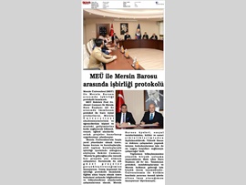 BASINDA BAROMUZ (Baromuz ile Mersin Üniversitesi Arasında İşbirliği Protokolü İmzalandı)