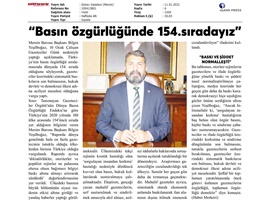 Başkanımız Yeşilboğaz'dan 10 Ocak Çalışan Gazeteciler Günü mesajı