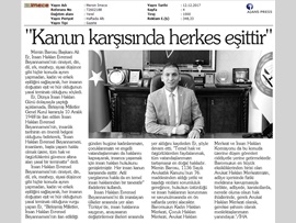 BASINDA BAROMUZ (Başkanımızın Dünya İnsan Hakları Günü Mesajı)