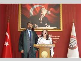 İKİ GENÇ AVUKATIMIZ YEMİN EDİP CÜBBE GİYDİ