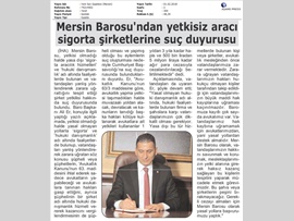 BASINDA BAROMUZ (Barodan Aracı Sigorta Şirketlerine Suç Duyurusu)