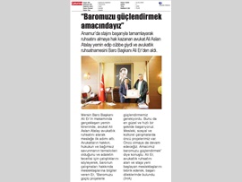 BASINDA BAROMUZ (Yemin Töreni-"Amacımız Baromuzu Güçlendirmek.")