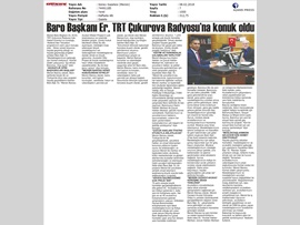 BASINDA BAROMUZ (Baro Başkanımız: "Hizmet Odaklı Çalışıyoruz")