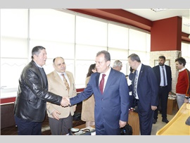 CHP MERSİN BÜYÜKŞEHİR BELEDİYE BAŞKAN ADAYI VAHAP SEÇER BAROMUZU ZİYARET ETTİ