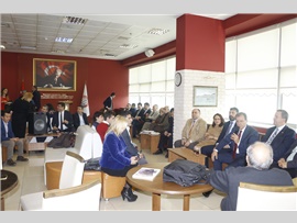 CHP MERSİN BÜYÜKŞEHİR BELEDİYE BAŞKAN ADAYI VAHAP SEÇER BAROMUZU ZİYARET ETTİ