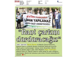 Mersin Barosu ve MERÇED, ATATÜRK Parkı'nı yutan davaya müdahale talebinde bulundu