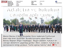 5 Nisan Avukatlar Günü Töreni