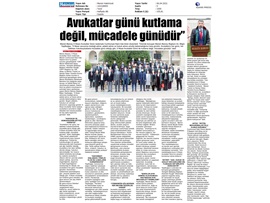 5 Nisan Avukatlar Günü Töreni
