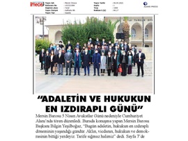 5 Nisan Avukatlar Günü Töreni