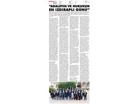 5 Nisan Avukatlar Günü Töreni