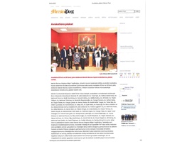 Meslekte Onur Plaket Töreni