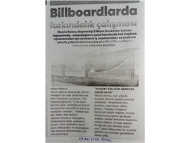 Mersin Barosu avukatın önemini açık hava reklamıyla anlattı