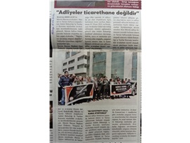 Otoparkın avukatlara ücretli olması protesto edildi