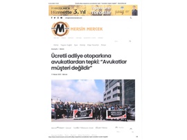 Otoparkın avukatlara ücretli olması protesto edildi