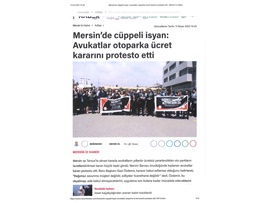 Otoparkın avukatlara ücretli olması protesto edildi