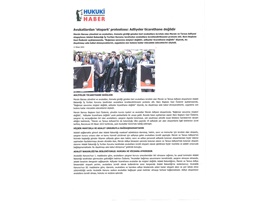 Otoparkın avukatlara ücretli olması protesto edildi