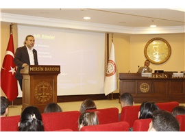 MERSİN BAROSU GENÇ AVUKATLAR MECLİSİMİZ İLK SEMİNERİNİ DÜZENLEDİ