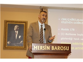 MERSİN BAROSU GENÇ AVUKATLAR MECLİSİMİZ İLK SEMİNERİNİ DÜZENLEDİ