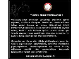 YÜKSEK SESLE YİNELİYORUZ !