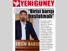 BASINDA BAROMUZ (Srebrestina Katliamı Kınama)