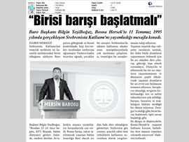 BASINDA BAROMUZ (Srebrestina Katliamı Kınama)