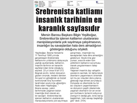 BASINDA BAROMUZ (Srebrestina Katliamı Kınama)