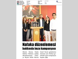 BASINDA BAROMUZ (Süreli Nafaka- İmza Kampanyası)