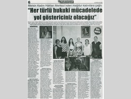 BASINDA BARO (Mersin Barosu Kadın Hakları Merkezi) 12.09.2017