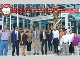 BARO BAŞKANIMIZ,BAŞKAN YARDIMCIMIZ VE KADIN HAKLARI MERKEZİ BAŞKANIMIZ ÖZGECAN ASLAN DAVASININ DURUŞMASINA KATILDILAR.