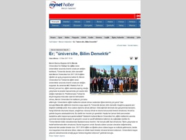 BASINDA BAROMUZ (Başkanımız Mersin Üniversitesi'nin 2017-2018 Eğitim-Öğretim Yılı Açılış Programına Katıldı)