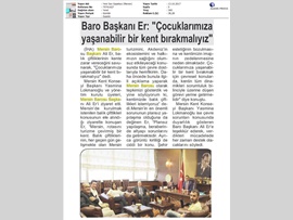 BASINDA BAROMUZ (Çocuklarımıza Yaşanabilir Bir Kent Bırakmalıyız) 12.10.2017