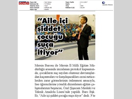 BASINDA BAROMUZ (Özel Şişecam Mesleki ve Teknik Anadolu Lisesi'nde "Suç Sayılan Olumsuz Davranışlar ve Hukuki Sonuçları" Konulu Eğitim Semineri)