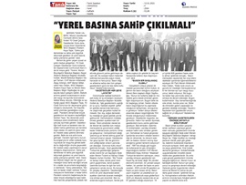 Başkanımız Yeşilboğaz, 10 Ocak Çalışan Gazeteciler Günü Töreni'ne katıldı