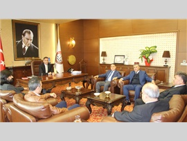 M.Ü.M.Y.O. Öğretim Üyesi Doç.Dr.Erol YAŞAR ve Mezitli Halk Eğitim Müdürü Sayın;Ali TURNA' nın ziyareti