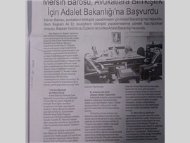 BASINDA BAROMUZ (Baro Başkanımız ve Başkan Yardımcımız Adalet Bakanlığı'nda)