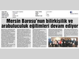 BASINDA BAROMUZ (Baromuz 216 Kişiye Bilirkişilik Sertifikası Verdi)