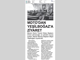 BASINDA BAROMUZ (MDTO'dan Baro Başkanımıza Ziyaret)